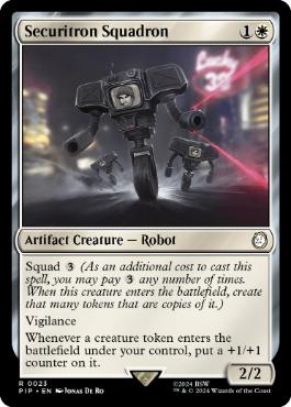 [023]【EN】セキュリトロンの戦隊/Securitron Squadron【PIP】[R][白]