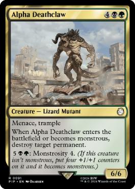 [091]【EN】デスクロー・アルファ/Alpha Deathclaw【PIP】[R][多色]