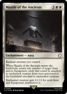 [693]【EN】【サージFOIL】古き者のまとい身/Mantle of the Ancients【PIP】[R][白]