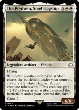 [550]【EN】【サージFOIL】ブラザーフッドの旗艦、プリドゥエン/The Prydwen, Steel Flagship【PIP】[R][白]