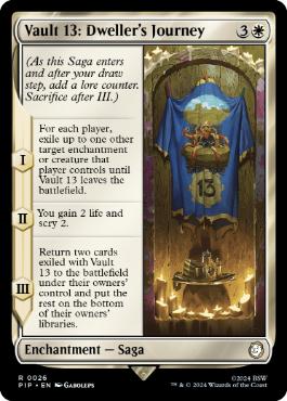[026]【EN】【FOIL】Vault 13：居住者の旅路/Vault 13: Dweller's Journey【PIP】[R][白]