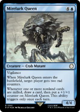 [561]【EN】【サージFOIL】マイアラーク・クイーン/Mirelurk Queen【PIP】[R][青]