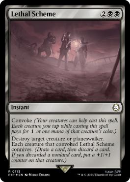 [713]【EN】【サージFOIL】致命的な策略/Lethal Scheme【PIP】[R][黒]