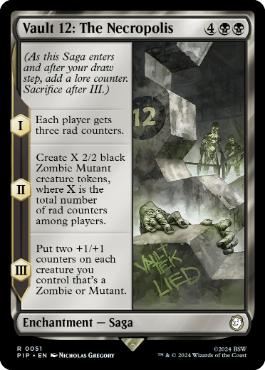[051]【EN】【FOIL】Vault 12：ネクロポリス/Vault 12: The Necropolis【PIP】[R][黒]