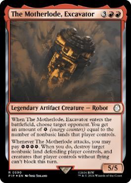[590]【EN】【サージFOIL】掘削機、マザーロード/The Motherlode, Excavator【PIP】[R][赤]