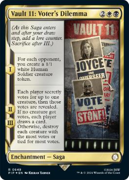 [649]【EN】【サージFOIL】Vault 11：投票者のジレンマ/Vault 11: Voter's Dilemma【PIP】[R][多色]