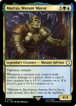 [109]【EN】【FOIL】ミュータントの市長、マーカス/Marcus, Mutant Mayor【PIP】[R][多色]