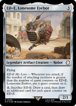 [659]【EN】【サージFOIL】孤独なアイボット、ED-E/ED-E, Lonesome Eyebot【PIP】[R][茶]