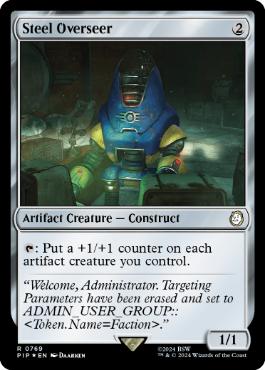 [769]【EN】【サージFOIL】鋼の監視者/Steel Overseer【PIP】[R][茶]