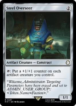 [241]【EN】【FOIL】鋼の監視者/Steel Overseer【PIP】[R][茶]
