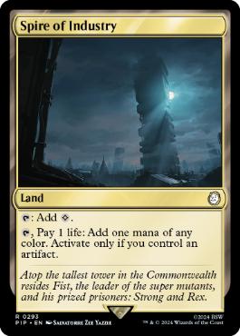 [293]【EN】【FOIL】産業の塔/Spire of Industry【PIP】[R][土地]