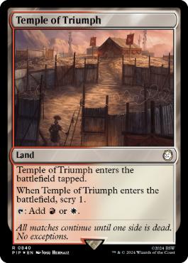 [840]【EN】【サージFOIL】凱旋の神殿/Temple of Triumph【PIP】[R][土地]