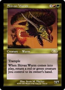 [124]【JP】シヴのワーム/Shivan Wurm【PLS】[R][多色]
