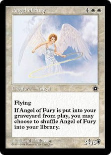 [007]【EN】憤怒の天使/Angel of Fury【PO2】[R][白]