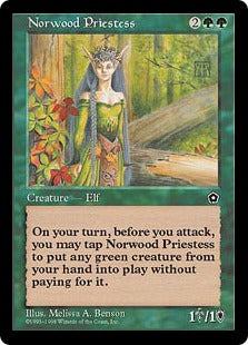 [137]【JP】ノーウッドの女司祭/Norwood Priestess【PO2】[R][緑]