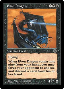 [091]【JP】漆黒のドラゴン/Ebon Dragon【POR】[R][黒]