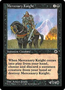 [099]【JP】傭兵騎士/Mercenary Knight【POR】[R][黒]