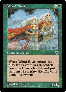 [195]【JP】ウッド・エルフ/Wood Elves【POR】[R][緑]