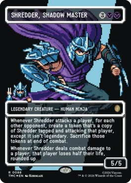 [088]【EN】【サージFOIL】■ボーダーレス■影の達人、シュレッダー/Shredder, Shadow Master【TMC】[R][黒]