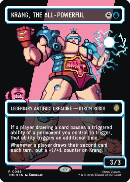 [086]【EN】【サージFOIL】■ボーダーレス■無敵の存在、クランゲ/Krang, the All-Powerful【TMC】[R][青]