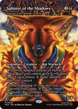 [006]【EN】■ボーダーレス■影の群れの灰毛/Ashcoat of the Shadow Swarm【PZA】[M][黒]