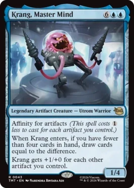 [043]【EN】【FOIL】大いなる脳ミソ、クランゲ/Krang, Master Mind【TMT】[R][青]