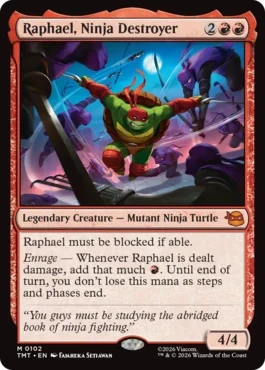 [102]【EN】破壊のニンジャ、ラファエロ/Raphael, Ninja Destroyer【TMT】[M][赤]