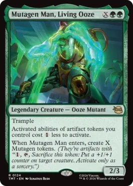 [124]【EN】生けるスライム、ミュータンジェンマン/Mutagen Man, Living Ooze【TMT】[R][緑]