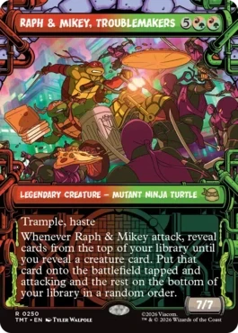 [250]【EN】【FOIL】■ショーケース■トラブルメーカー、ラフとマイキー/Raph & Mikey, Troublemakers【TMT】[R][多色]