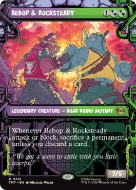 [241]【EN】【FOIL】■ショーケース■ビーバップとロックステディ/Bebop & Rocksteady【TMT】[R][多色]