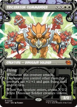 [226]【EN】【FOIL】■ショーケース■トリケラトンの指揮官/Triceraton Commander【TMT】[M][白]