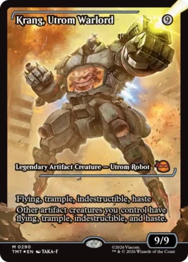 [290]【EN】【FOIL】■ショーケース■ユートロムの武人、クランゲ/Krang, Utrom Warlord【TMT】[M][茶]