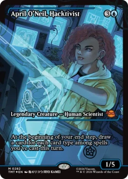 [282]【EN】【FOIL】■ショーケース■ハクティビスト、エイプリル・オニール/April O'Neil, Hacktivist【TMT】[M][青]