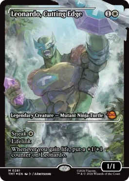[281]【EN】【FOIL】■ショーケース■鋭い切先、レオナルド/Leonardo, Cutting Edge【TMT】[M][白]