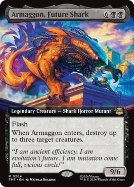 [264]【EN】■拡張アート■未来のサメ、アルマゴン/Armaggon, Future Shark【TMT】[R][黒]