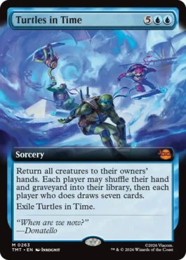 [263]【EN】■拡張アート■時を駆けるタートルズ/Turtles in Time【TMT】[M][青]