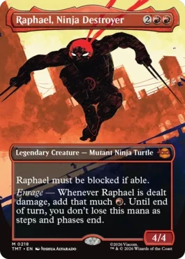 [218]【EN】■ボーダーレス■破壊のニンジャ、ラファエロ/Raphael, Ninja Destroyer【TMT】[M][赤]