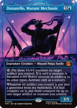 [216]【EN】■ボーダーレス■ミュータントの機械工、ドナテロ/Donatello, Mutant Mechanic【TMT】[M][青]