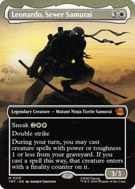 [215]【EN】■ボーダーレス■下水道侍、レオナルド/Leonardo, Sewer Samurai【TMT】[M][白]
