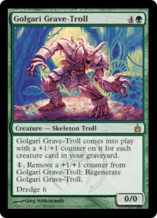 [167]【EN】ゴルガリの墓トロール/Golgari Grave-Troll【RAV】[R][緑]