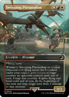[044]【EN】【ロゴ入FOIL】■ボーダーレス■急襲するプテラノドン/Swooping Pteranodon【REX】[R][多色]
