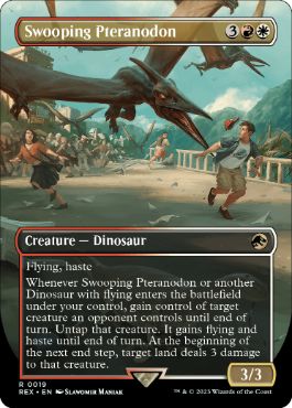 [019]【EN】【FOIL】■ボーダーレス■急襲するプテラノドン/Swooping Pteranodon【REX】[R][多色]