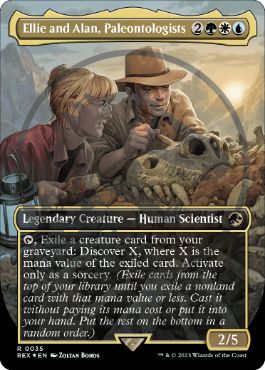 [035]【EN】【ロゴ入FOIL】■ボーダーレス■古生物学者、エリーとアラン/Ellie and Alan, Paleontologists【REX】[R][多色]