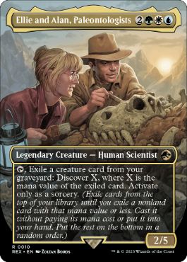 [010]【EN】【FOIL】■ボーダーレス■古生物学者、エリーとアラン/Ellie and Alan, Paleontologists【REX】[R][多色]