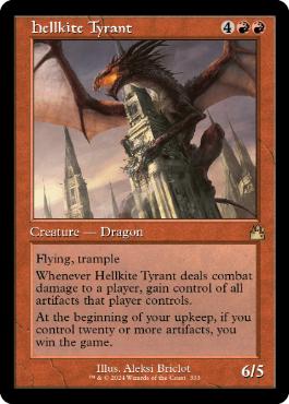 [333]【EN】■旧枠■ヘルカイトの暴君/Hellkite Tyrant【RVR】[R][赤]