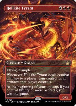 [428]【EN】■ボーダーレス■ヘルカイトの暴君/Hellkite Tyrant【RVR】[R][赤]