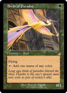 [344]【EN】■旧枠■極楽鳥/Birds of Paradise【RVR】[R][緑]