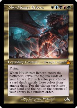 [459]【EN】■旧枠■ニヴ＝ミゼット再誕/Niv-Mizzet Reborn【RVR】[M][多色]