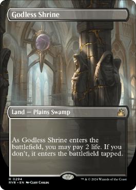 [294]【EN】■ボーダーレス■神無き祭殿/Godless Shrine【RVR】[R][土地]
