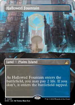 [295]【EN】■ボーダーレス■神聖なる泉/Hallowed Fountain【RVR】[R][土地]